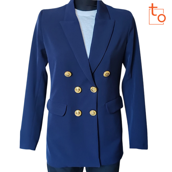 Giacca Doppiopetto Tob781e Blu