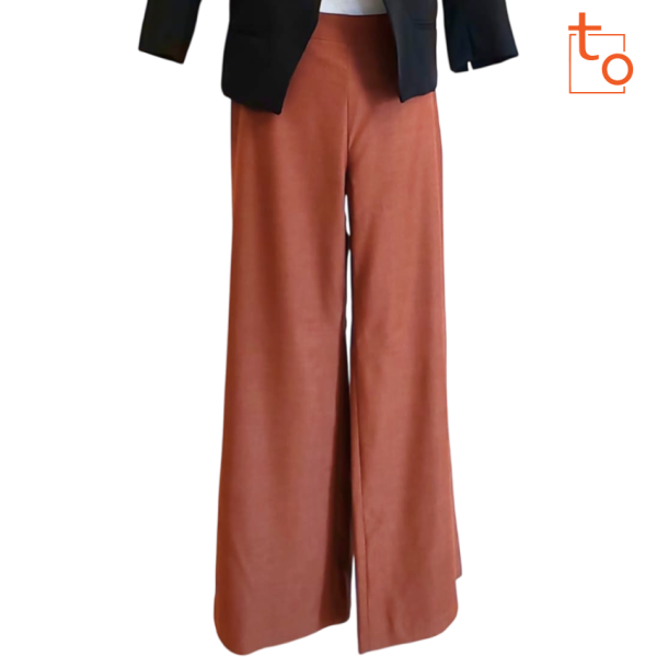 Pantalone a Zampa Tob438 Bruciato